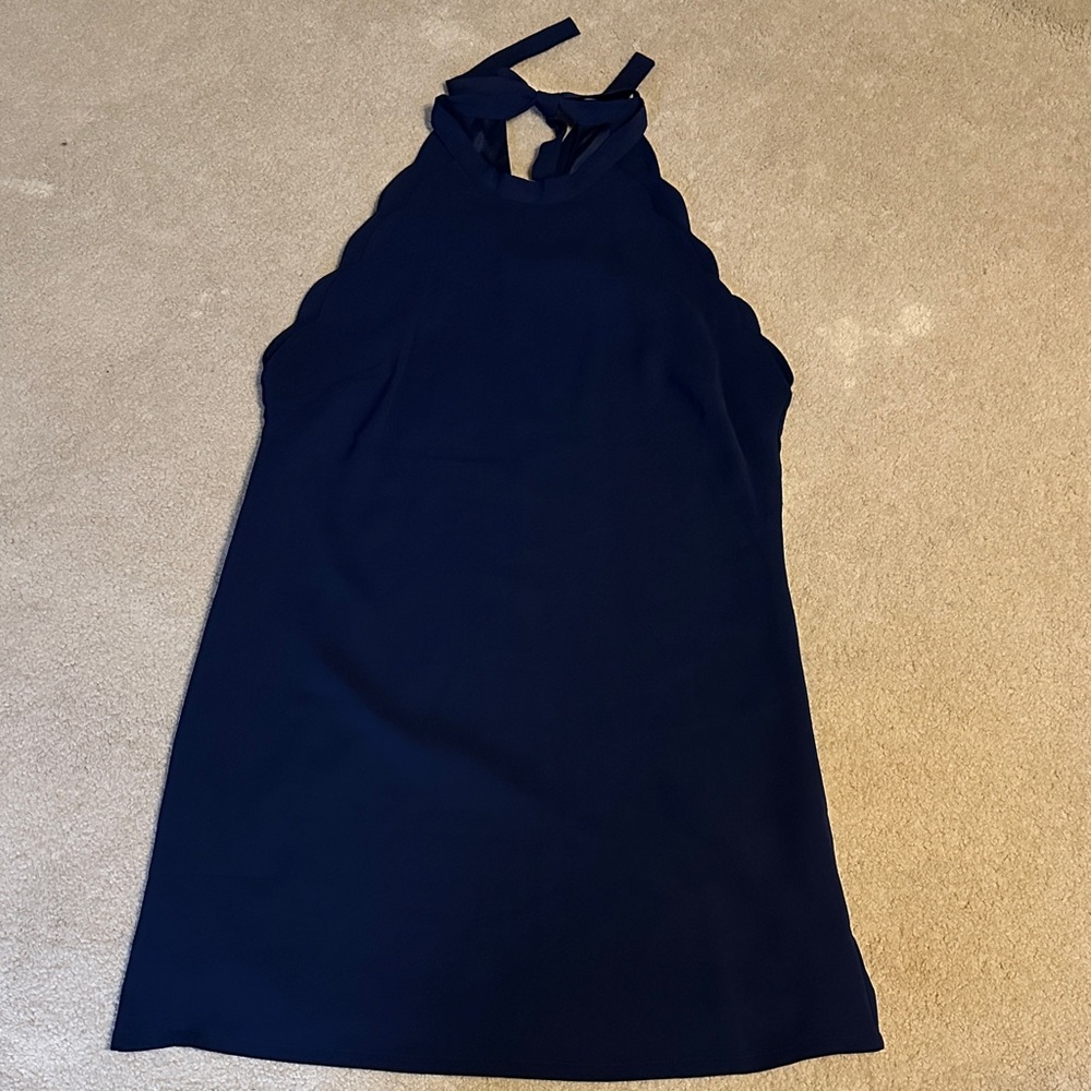 Vici Deep Blue Halter Dress